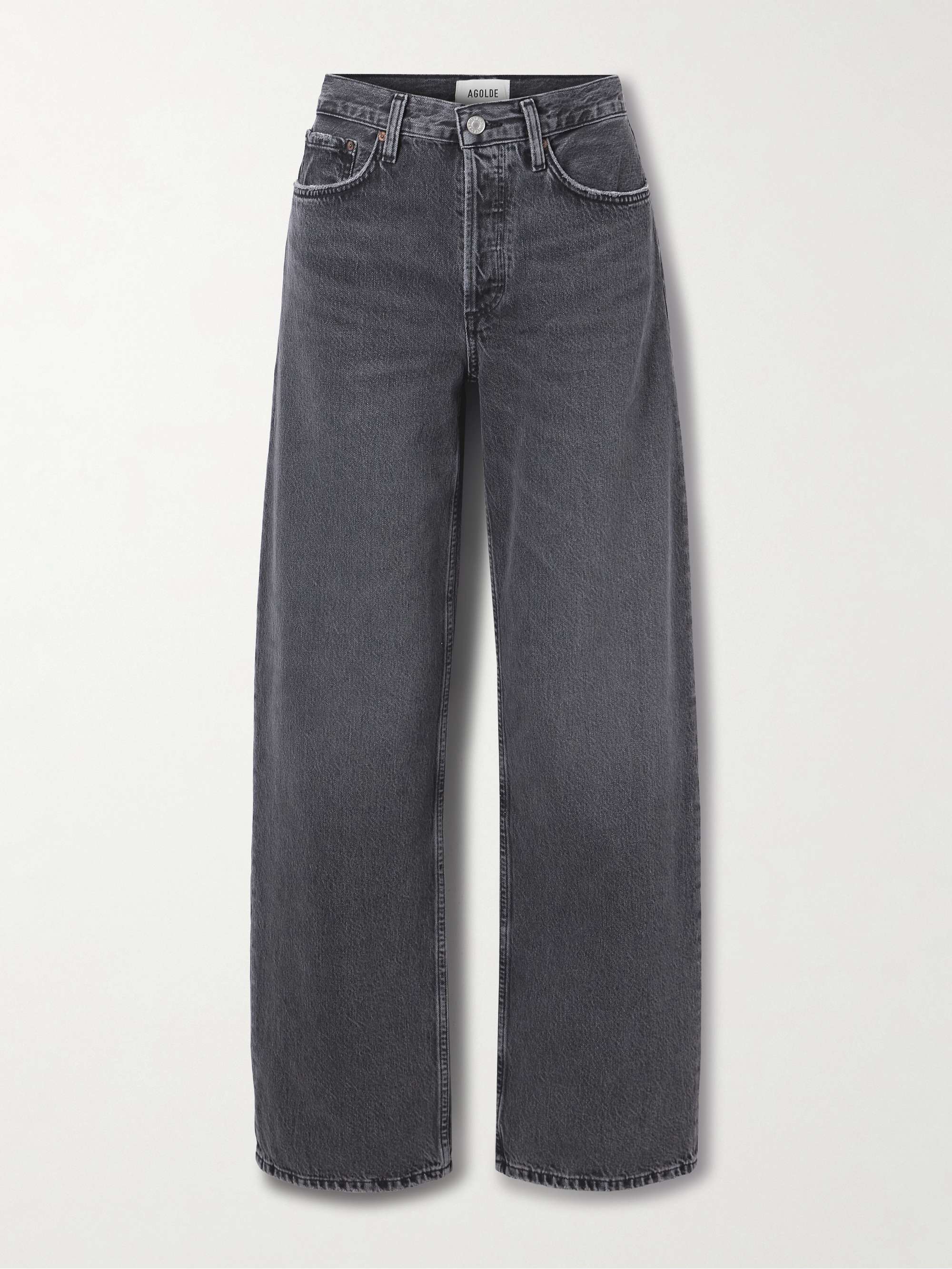 Arch Long Mid-Rise Wide-Leg Jeans