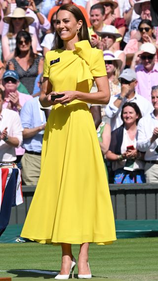 Catherine, Princess of Wales attends the Women's Singles Final at Wimbledon 2022