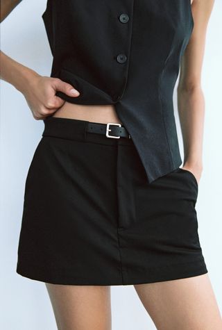 Belted Skort