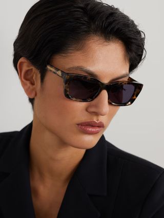 DIOR EYEWEAR, Diormidnight S3i Square-Frame Tortoiseshell Acetate Sunglasses