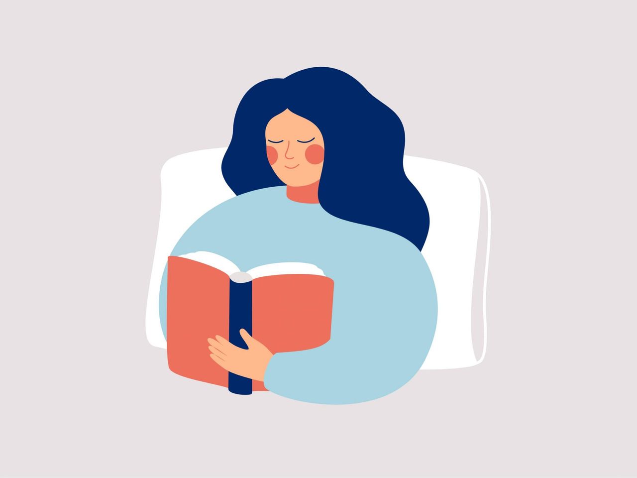 how to relax: reading in bed