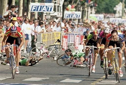 The most famous Tour de France crash