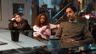 Jessie Ennis, Imani Hakim and Danny Pudi in Mythic Quest