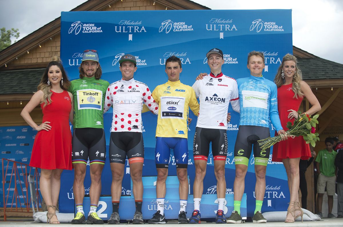The Tour of California jersey wearers