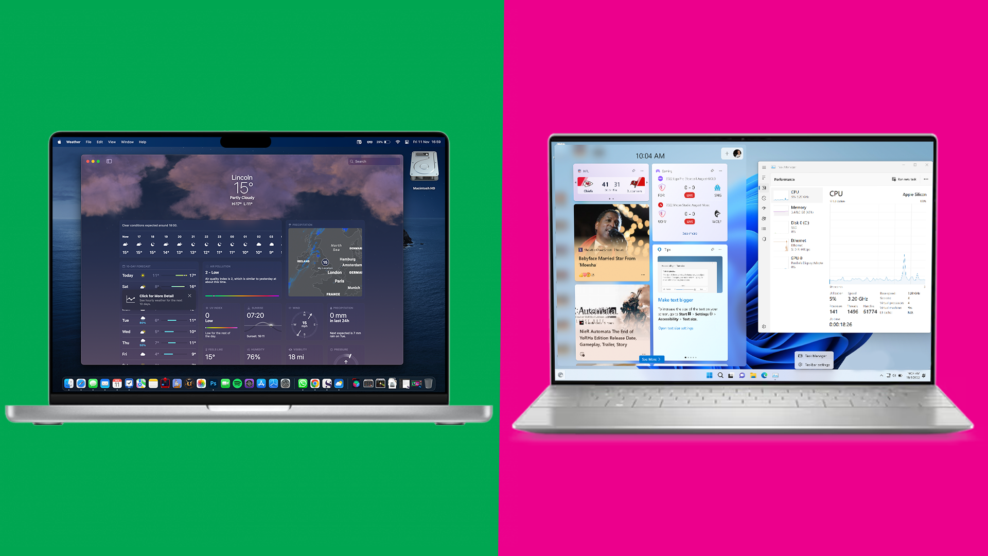 mac os launcher for windows 11