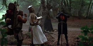 Graham Chapman and John Cleese in Monty Python and the Holy Grail