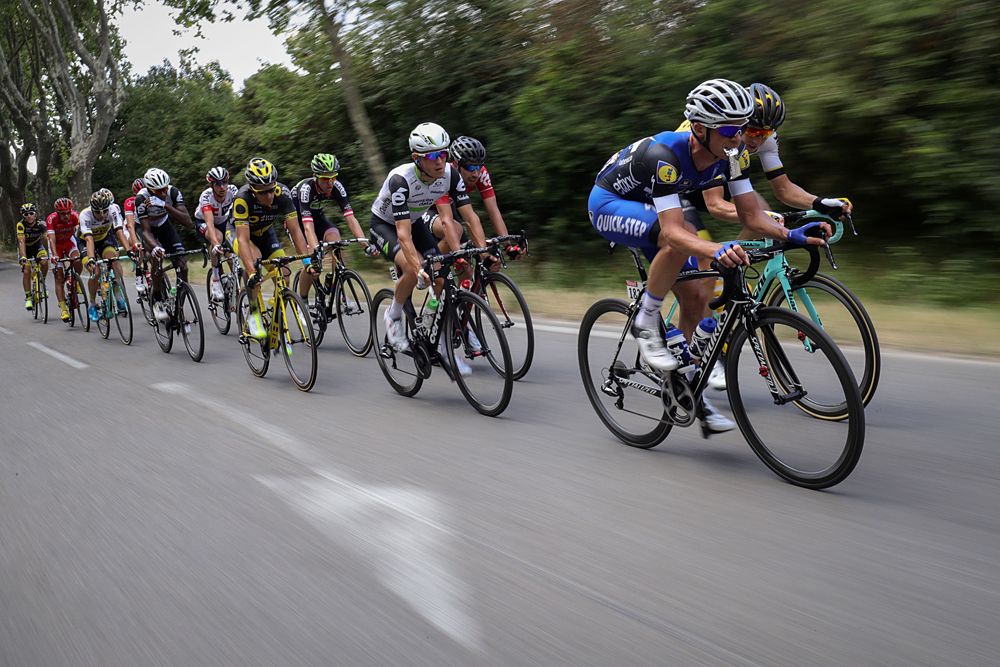 The breakaway during stage 12 at the Tour de France