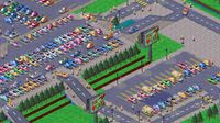A big parking lot seen in isometric view