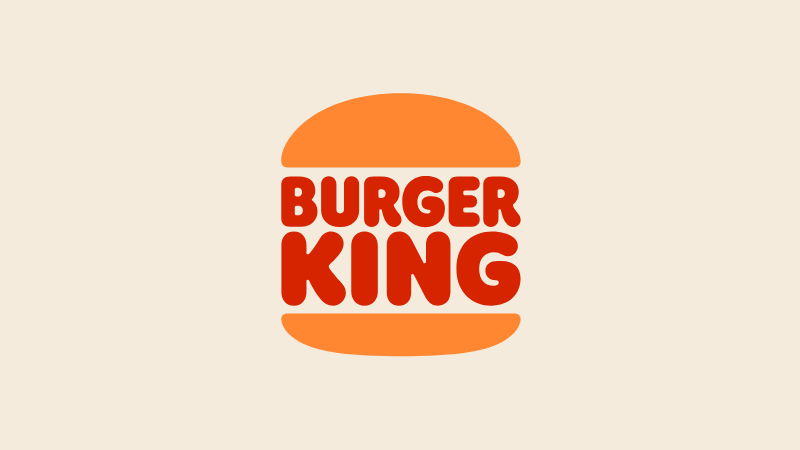 Burger King logo from the 2020s, flat design