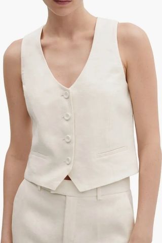 Linen Suit Vest