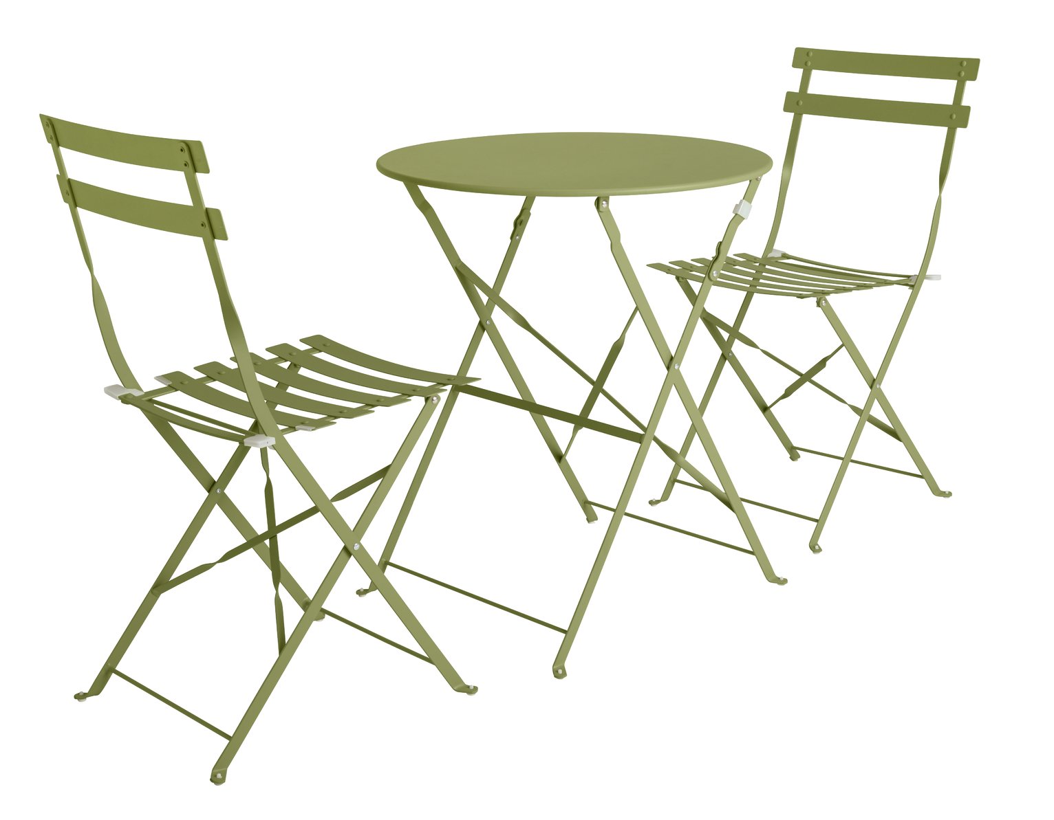 Habitat Eve 2 Seater Metal Garden Bistro Set - Green
