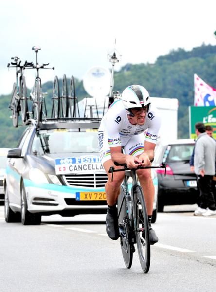 Fabian Cancellara (Leopard Trek) couldn't add to his string of Tour de France stage wins.