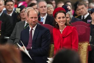 Catherine, Princess of Wales and Prince William attend the celebrations for Commonwealth Day on March 10, 2025 in London, England