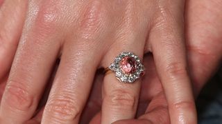 Ring, Engagement ring, Jewellery, Finger, Fashion accessory, Wedding ring, Pre-engagement ring, Diamond, Wedding ceremony supply, Hand,