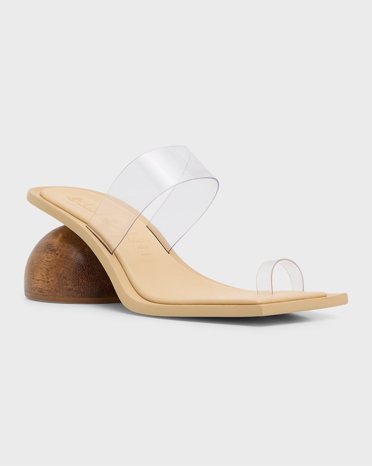 Adora Vinyl Toe-Strap Slide Sandals