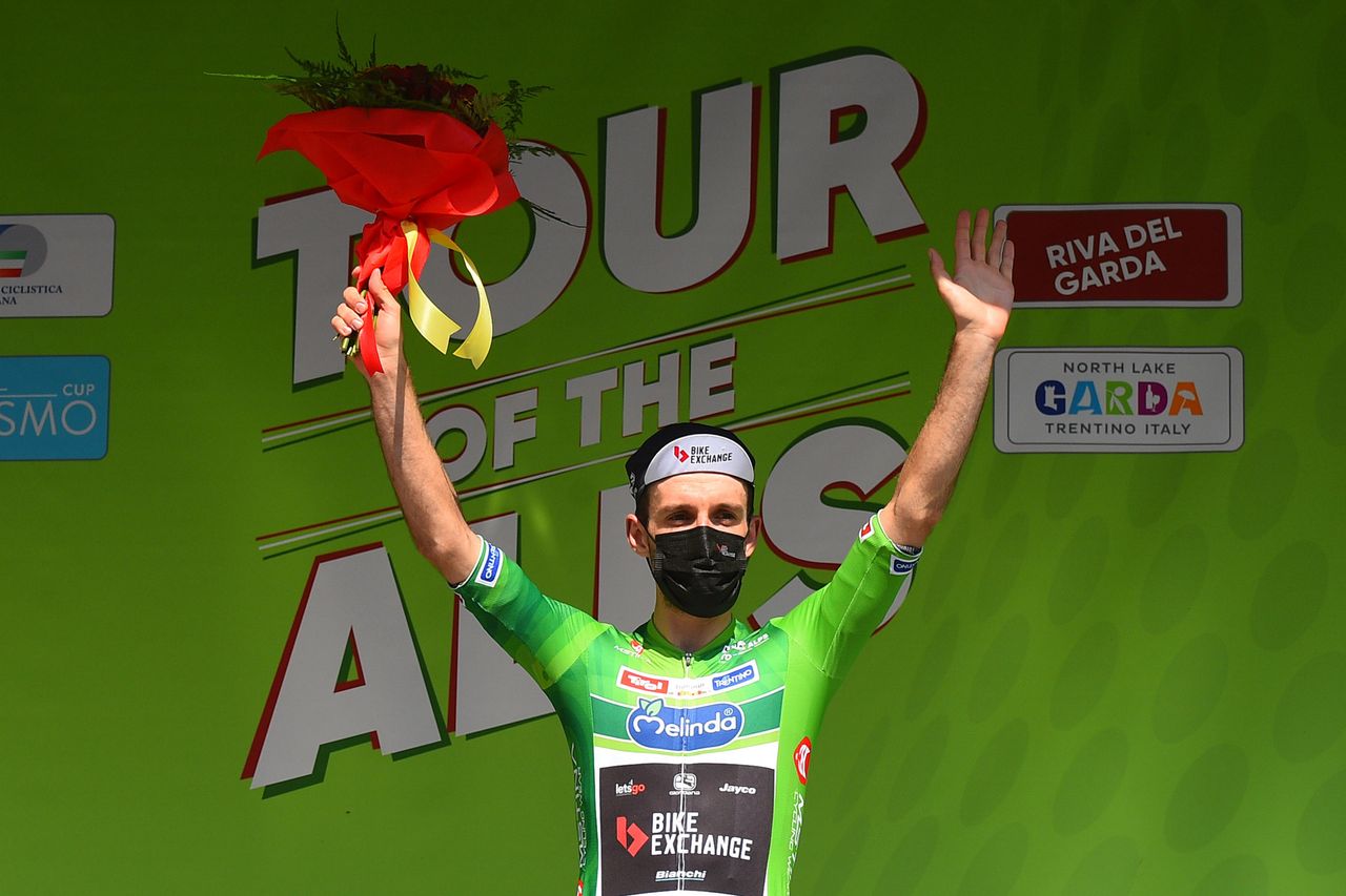 Tour of the Alps 2021 - 45th Edition - 5th stage Valle del Chiese/Idroland - Riva del Garda 120,9 km - 23/04/2021 - Simon Yates (GBR - Team Bikeexchange) - photo Dario Belingheri/BettiniPhoto&Acirc;&copy;2021
