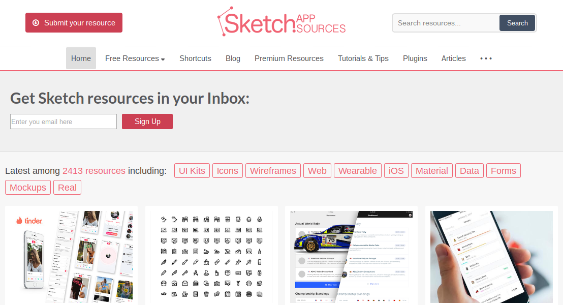 Get links to the latest Sketch resources with this handy newsletter
