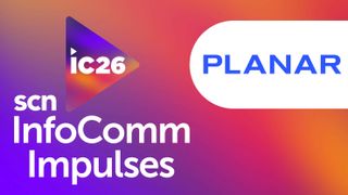 The SCN InfoComm Impulses banner with the Planar logo.