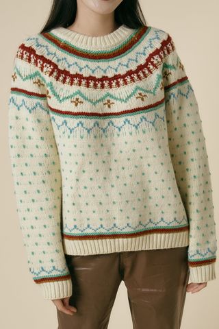 [storets X Cosonne] Fair Isle Retro Sweater