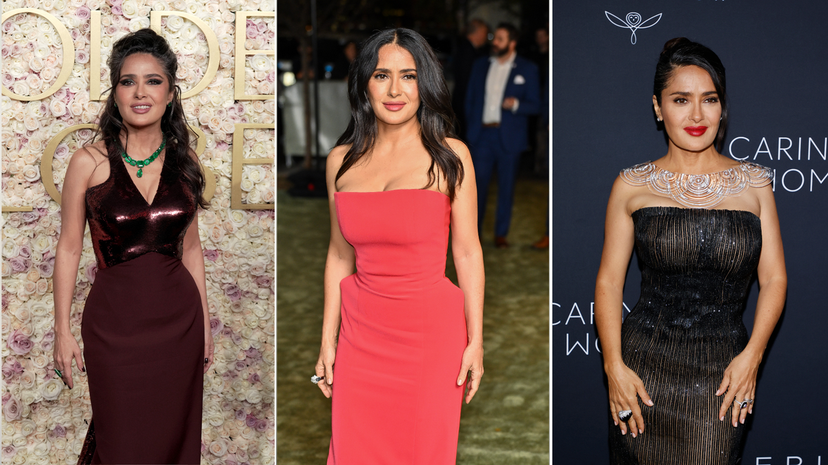 Salma Hayek Pinault's Key to Youthful Skin? Moisturizer Sandwiches and This "Turkey Neck" Treatment