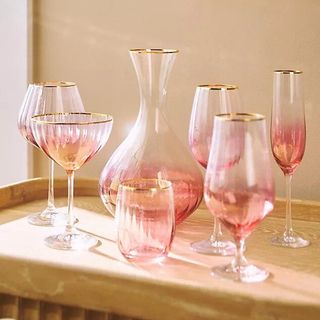 Waterfall Stemless Wine Glasses, Set of 4