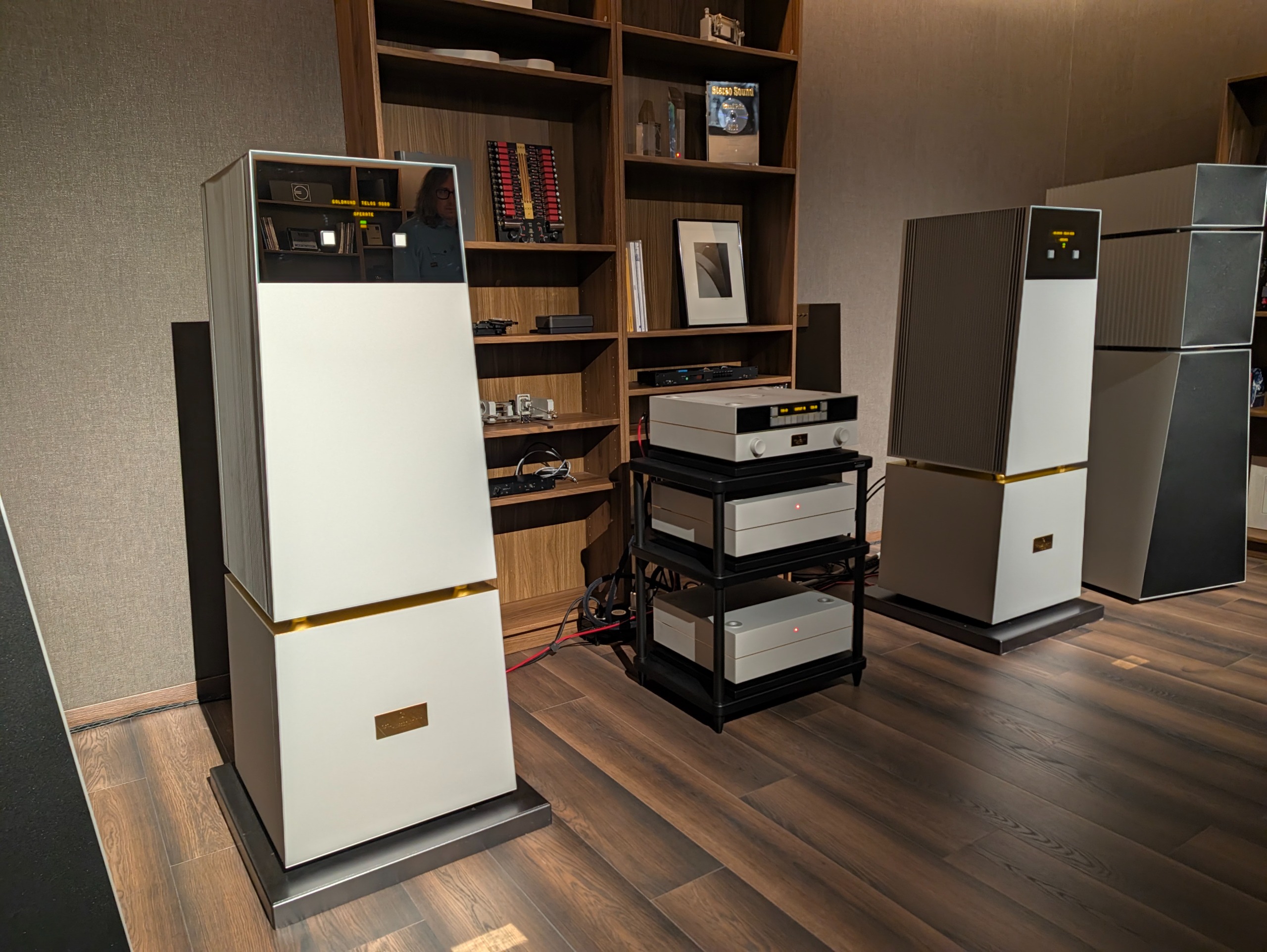 Goldmund Telos 9800 and Mimesis Statement system in listening room