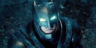 Ben Affleck as armored Batman in Batman v Superman