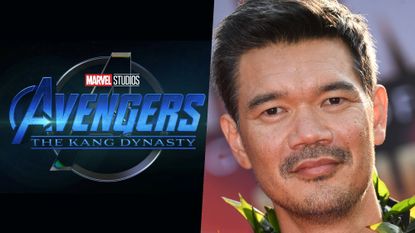 Avengers: The Kang Dynasty logo and Destin Daniel Cretton