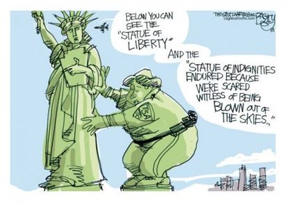 Lady Liberty's eternal pat-down