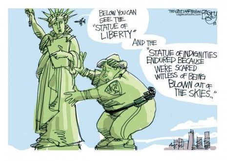 Lady Liberty&amp;#039;s eternal pat-down