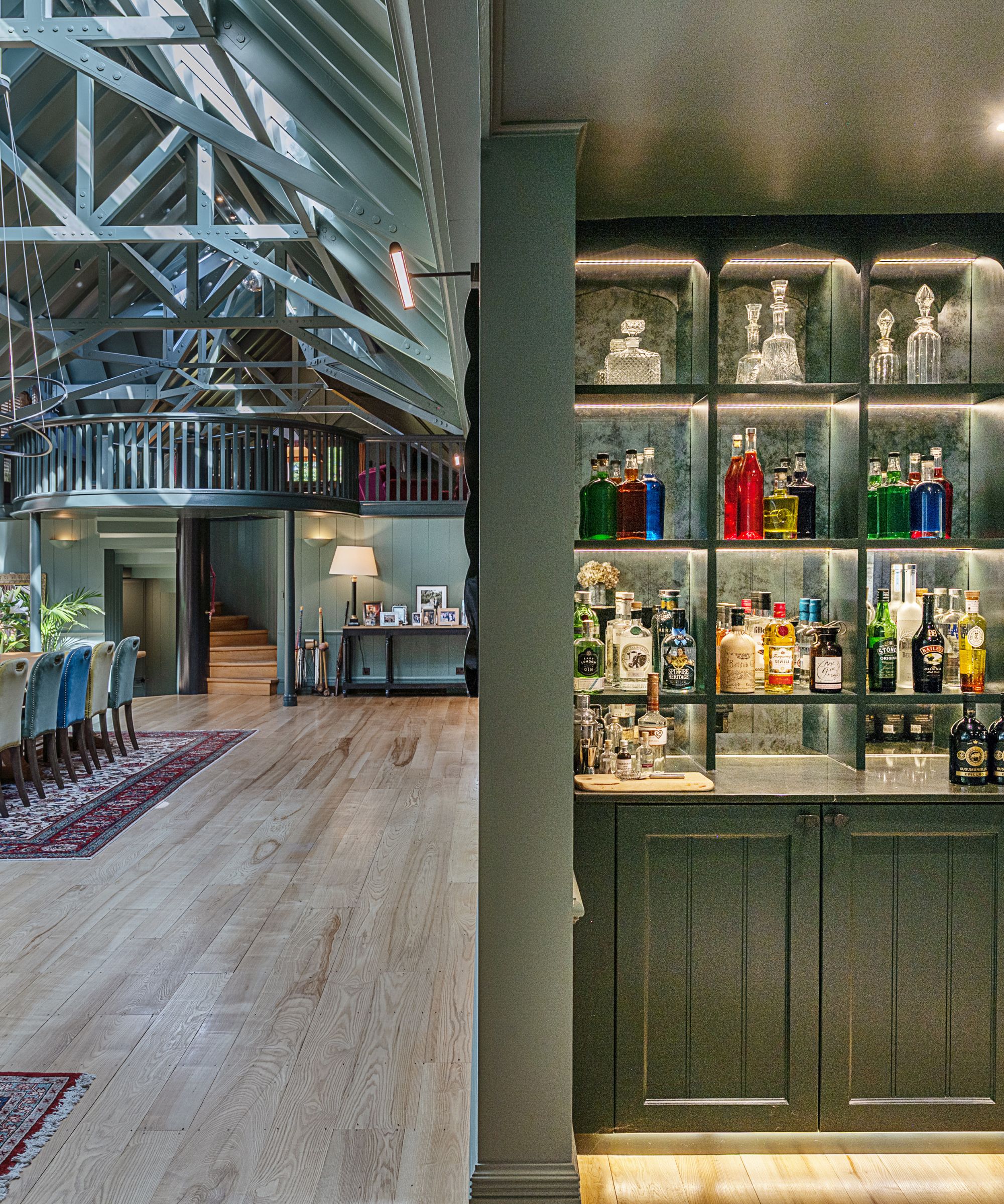Sir Michael Caine's home bar