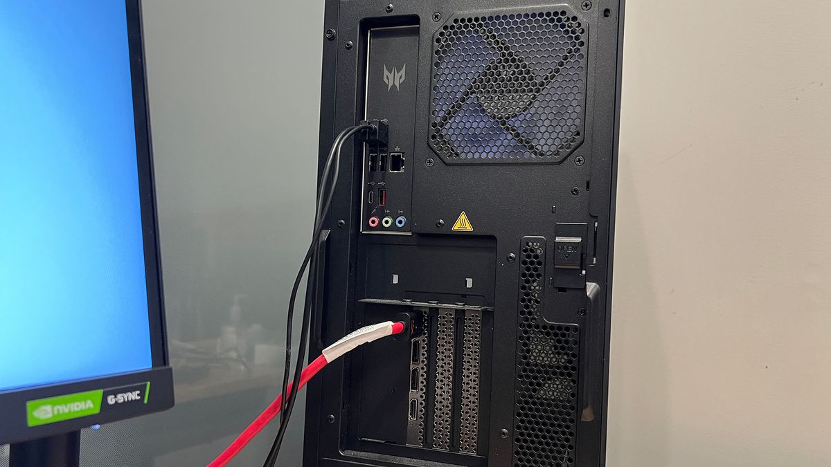 An Acer Orion 7000 on a desk