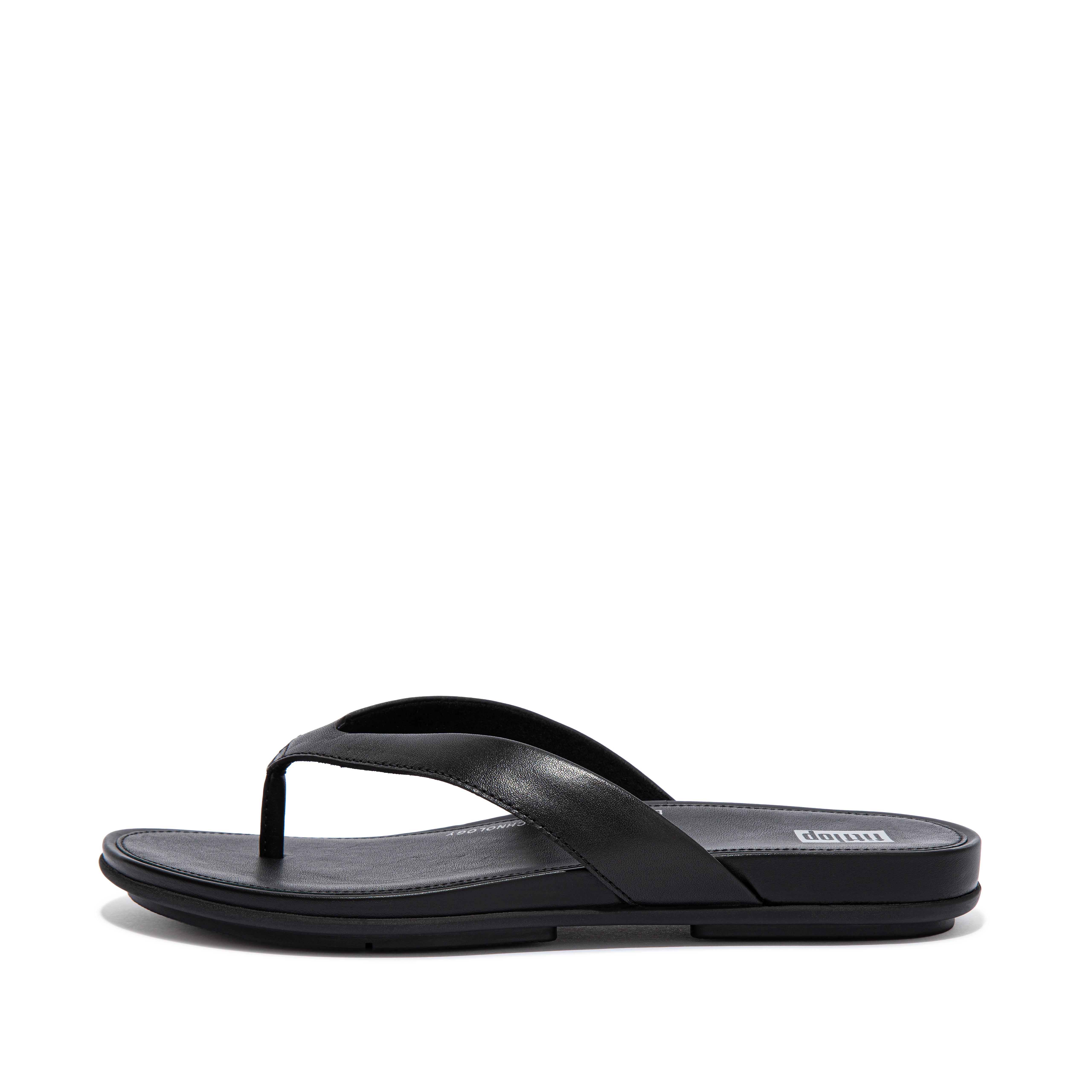 Women's Gracie Leather Flip-Flops | Fitflop Uk