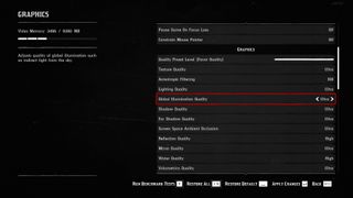 Red Dead Redemption 2 PC visual settings