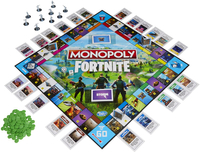 Fortnite Monopoly - ($28)
It's the classic Monopoly formula turned on its head, with storm circle cards, loot chests, and plenty of Chapter 2 locations to buy up. The cherry on top? Each player figure is one of 10 iconic Fortnite characters.