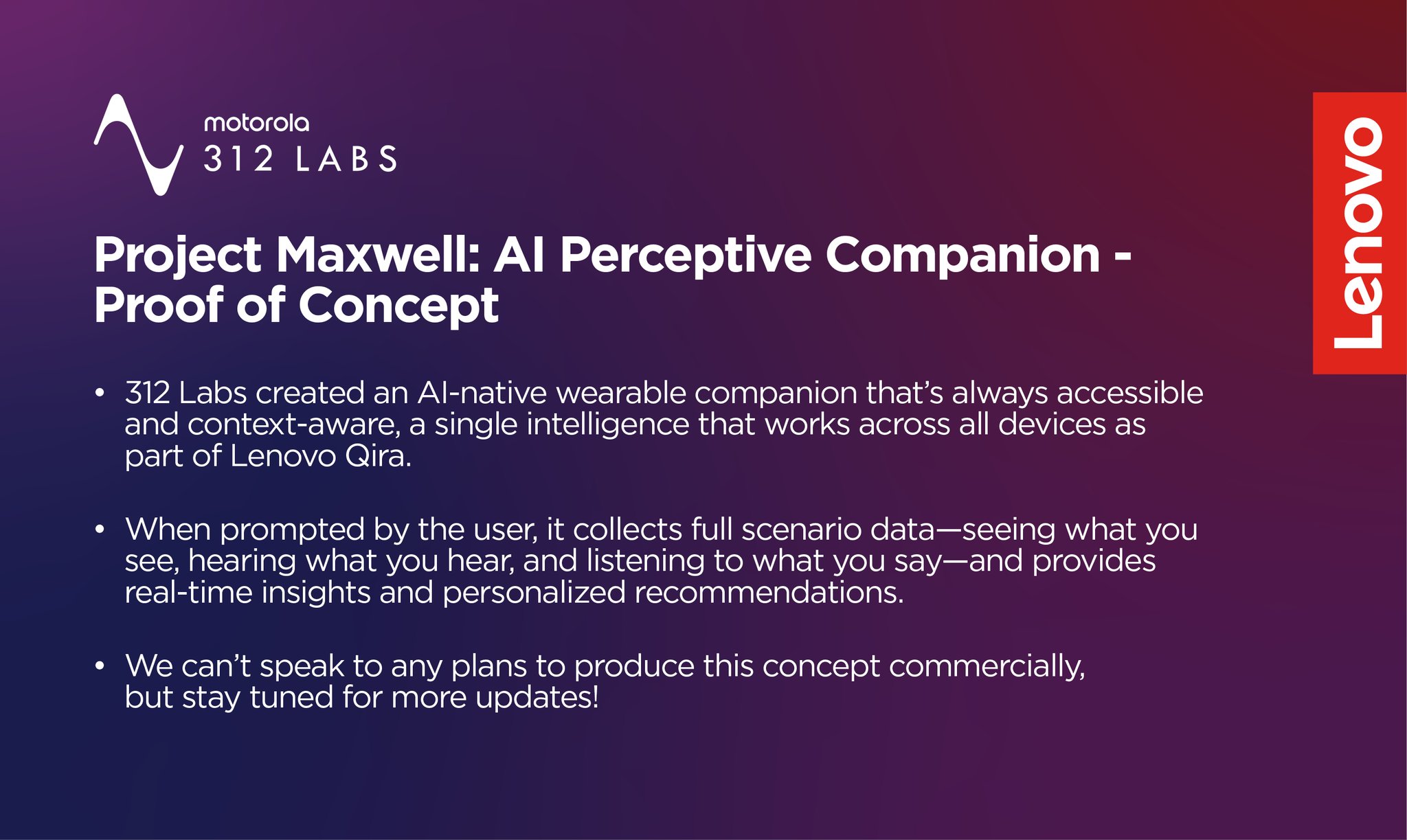 Motorola Project Maxwell AI device