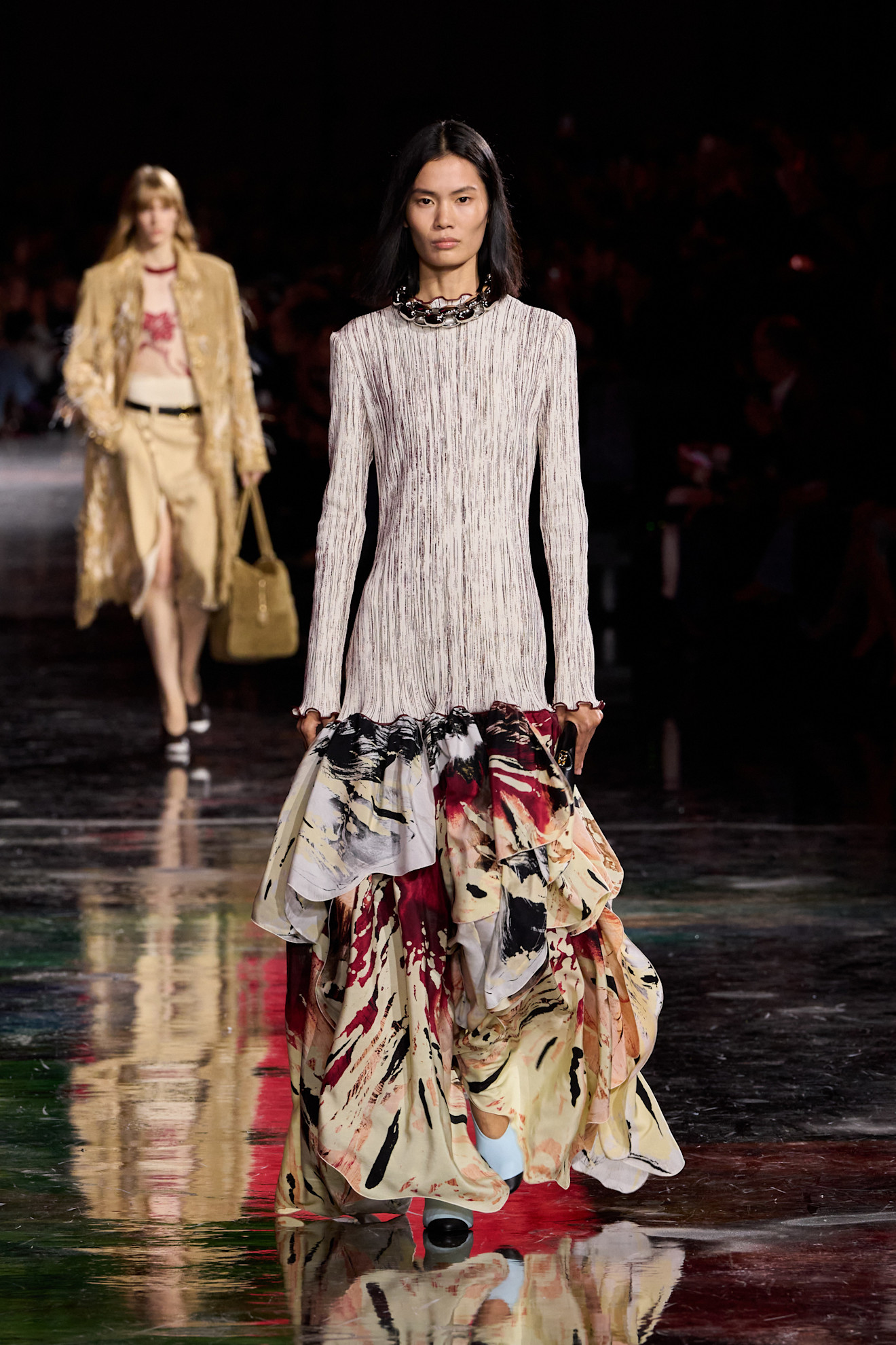 Spring print trends 2026: Chanel SS26 dress abstract prints