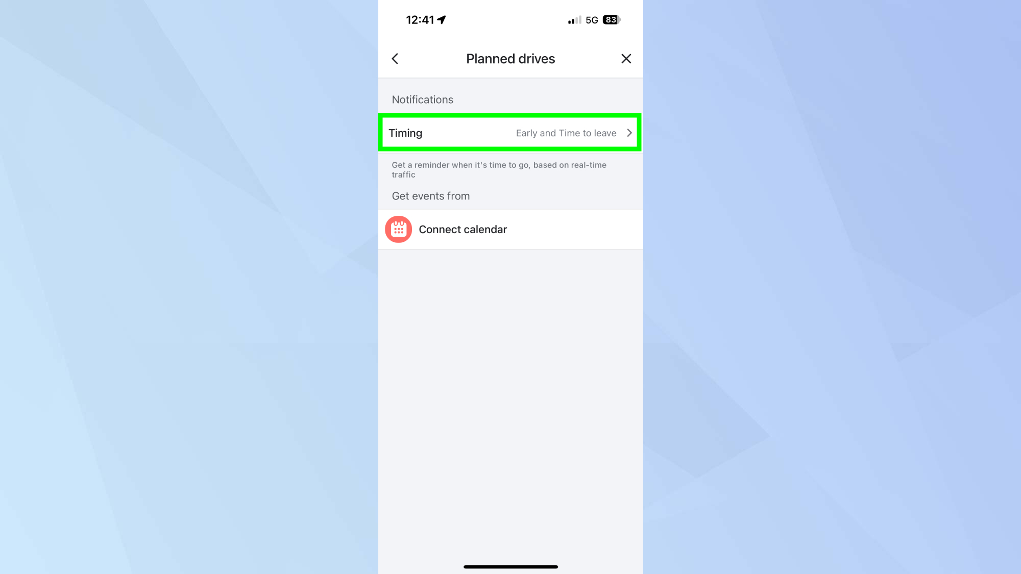 Waze timing