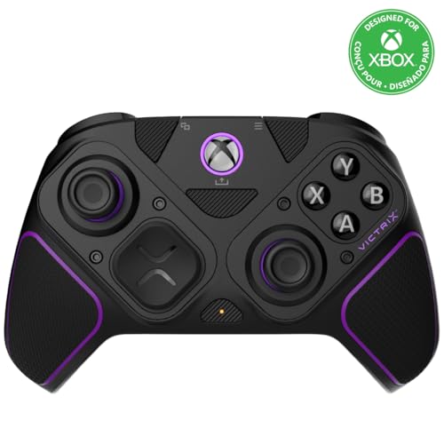 Pdp Victrix Pro Bfg Wireless Gaming Controller for Xbox Series X|s, Xbox One, Windows 10/11, Modular Gamepad, Dolby Atmos Audio, Remappable Buttons, Customizable Triggers/paddles/d-Dpad, Pc App, Black