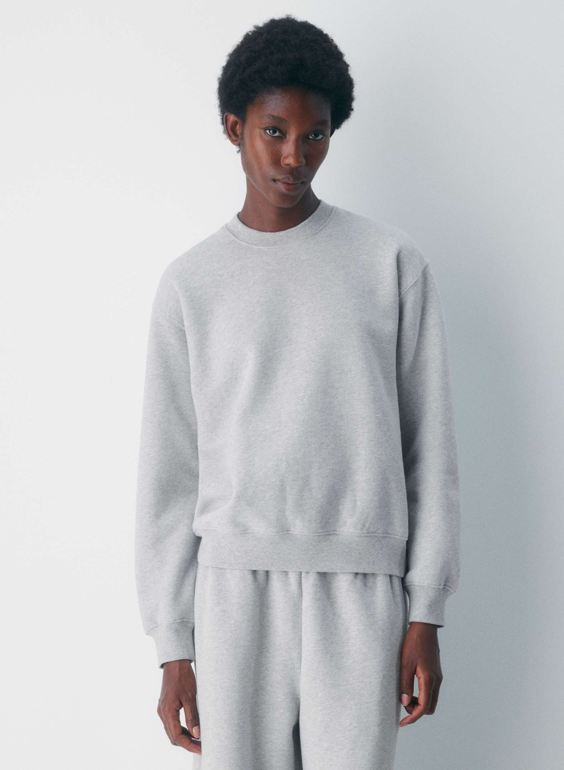 Cozy Sweatfleece Perfect Crew Sweatshirt