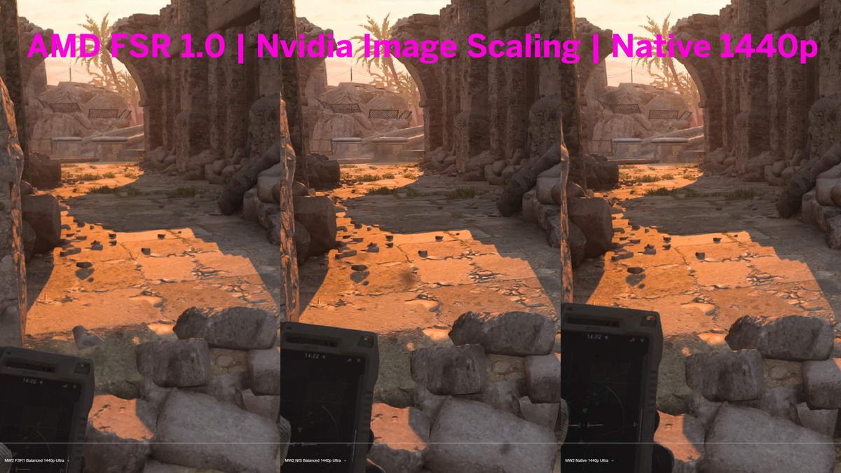 Comparison shots of Modern Warfare 2 using ICAT