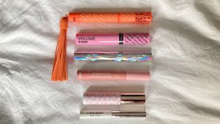 a selection of the best pink mascaras tested for this review