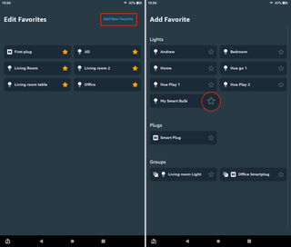 Add favorites to Device Dashboard - 2
