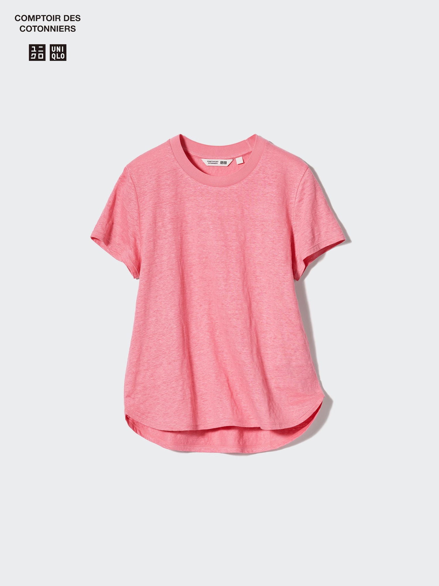100% Linen Crew Neck T-Shirt