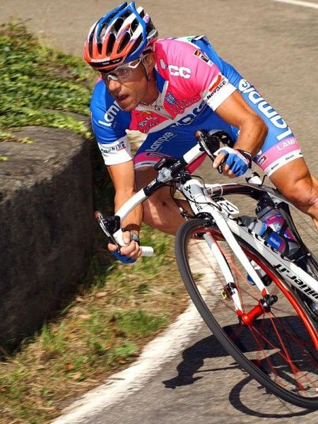 Damiano Cunego (Lampre) made the break, but faded on the final climb.