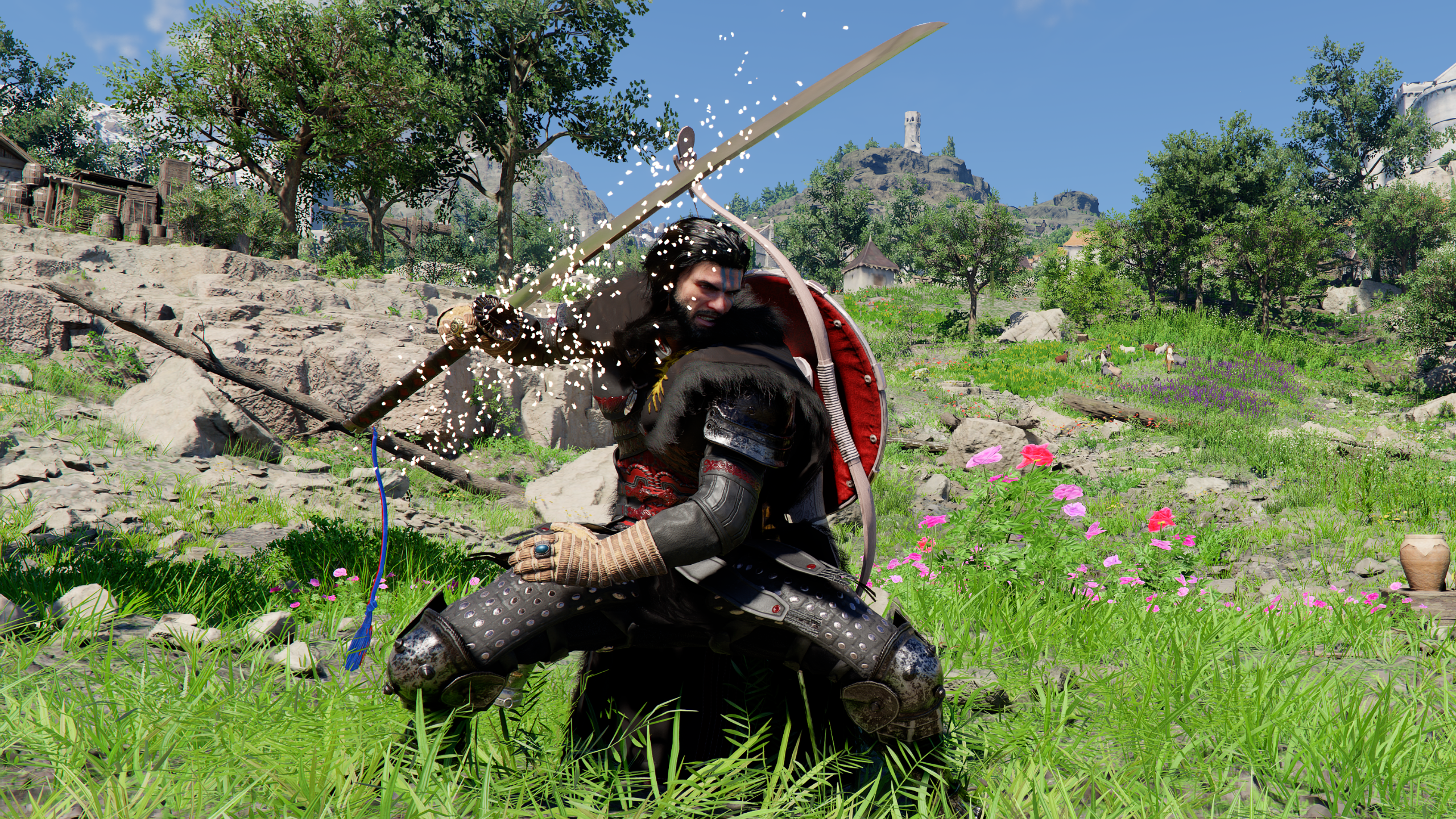 Kliff attacking enemies in Crimson Desert