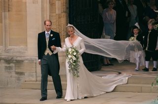 Prince Edward And Sophie Rhys-jones On The Day Of Their Wedding