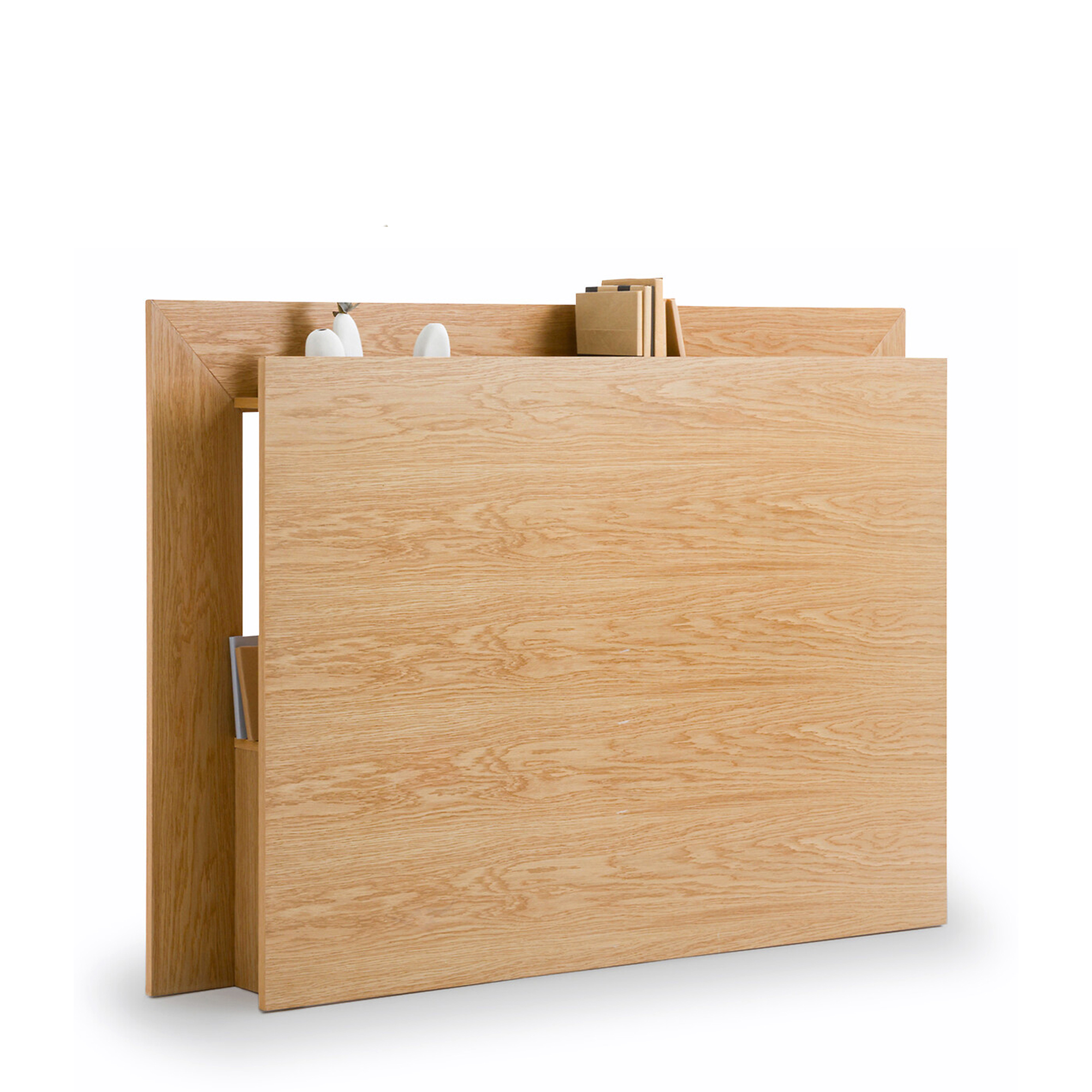 LA REDOUTE INTERIEURS, Essena Oak Veneer Storage Headboard