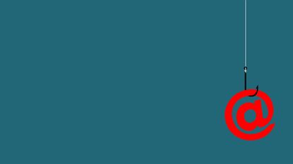 An @ sign on a fish hook