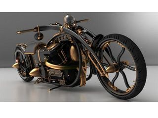 Steampunk "Black Widow" Motorcycle
